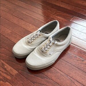 NEW Vans Gray and Gold Sneakers Casual Low-Top